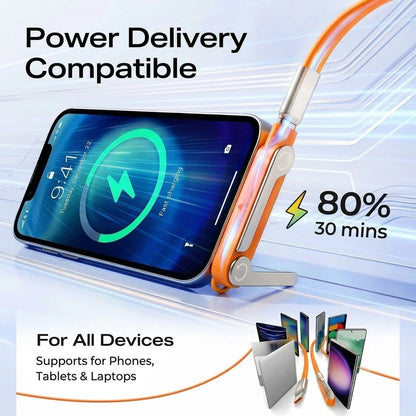 🔥Fast-Charging Cable with Detatchable Stand