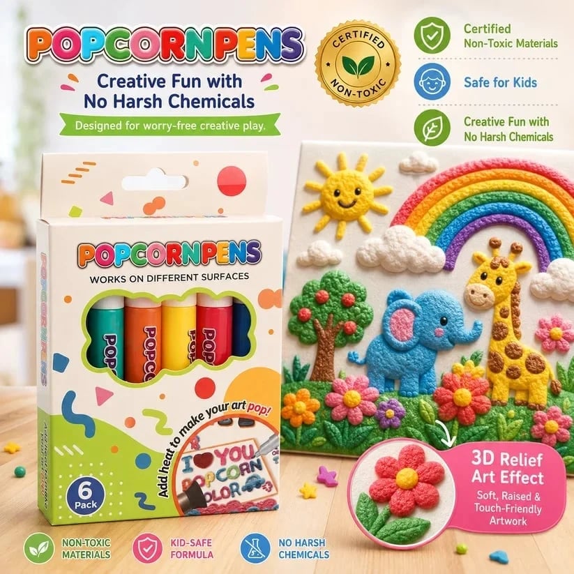 🔥Last Day 50% OFF🎁🔮Magic Pen – Draw 3D with one stroke!🎄 DIY Bubble Popcorn Drawing Pens🔥