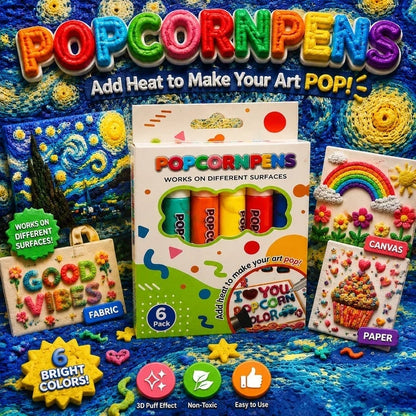 🔥Last Day 50% OFF🎁🔮Magic Pen – Draw 3D with one stroke!🎄 DIY Bubble Popcorn Drawing Pens🔥