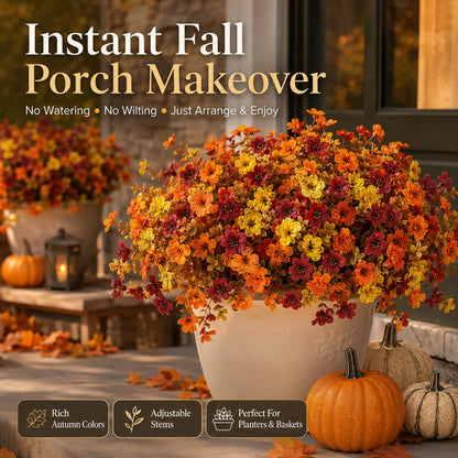 🎃 Halloween Early Bird Sale | 49% OFF🍂 Fall Porch Faux Flower Bundles