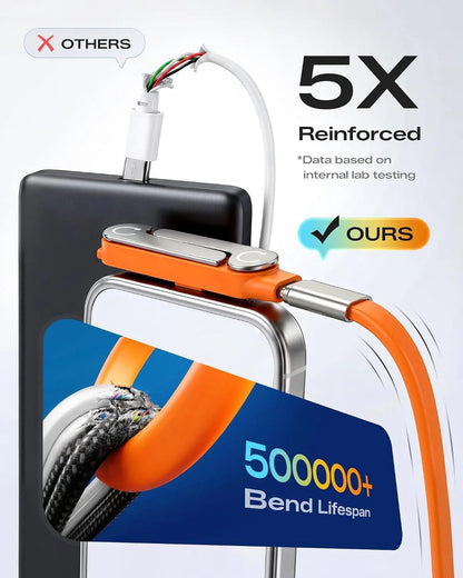 🔥Fast-Charging Cable with Detatchable Stand