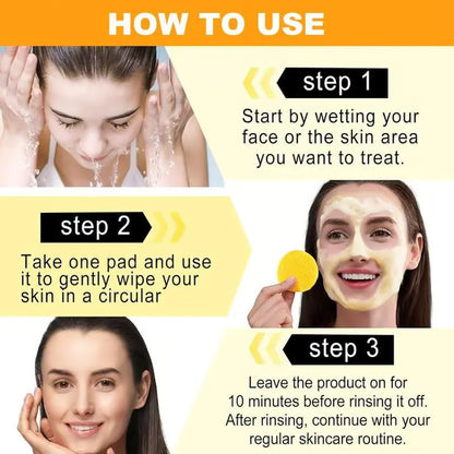 🔥Last Day 49% OFF- Turmeric & Kojic Acid Cleansing Pads