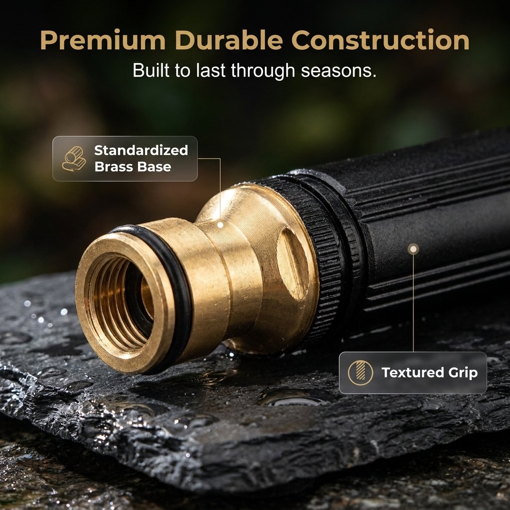 🏆25K+ SOLD 🔥✨Heavy Duty Adjustable Twist Hose Nozzle Jet Sweeper Nozzle