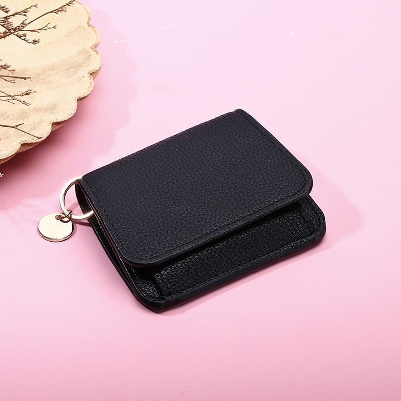 💖Hot 50% OFF🌹Short Wallets for Women – Fashionable Card Holder with Key Ring & Coin Purse