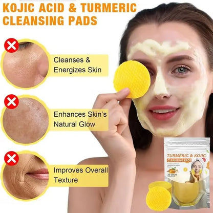 🔥Last Day 49% OFF- Turmeric & Kojic Acid Cleansing Pads
