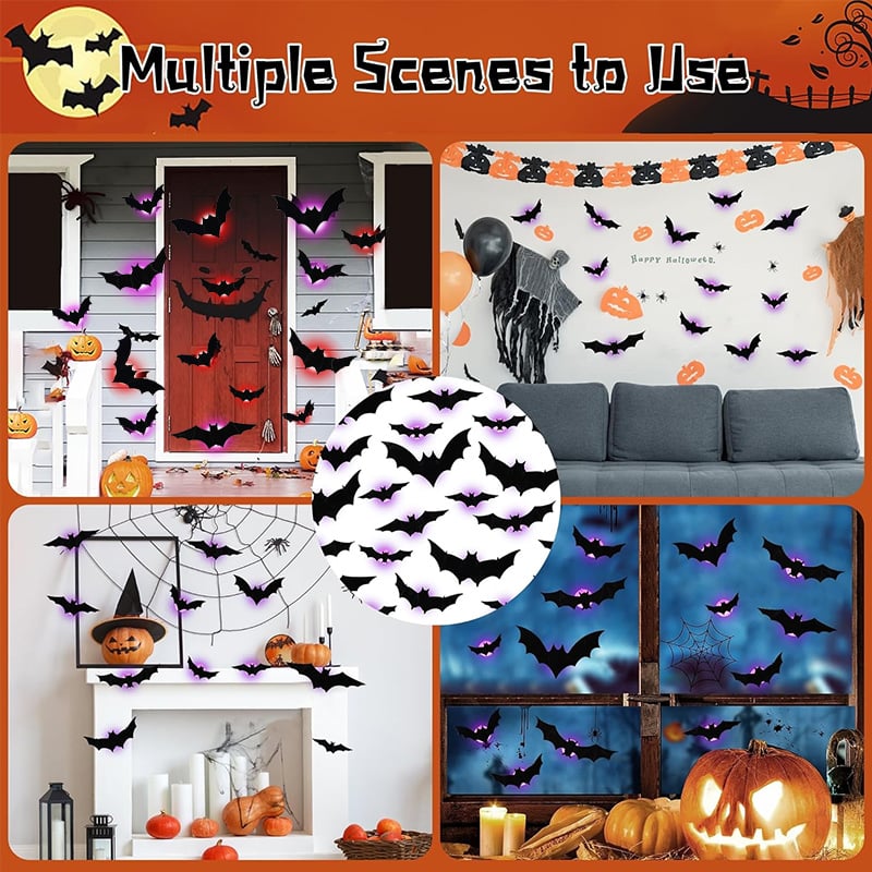 🦇Halloween 3D Lighted Bats