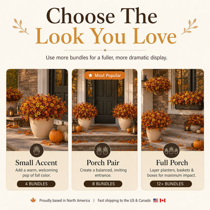 🎃 Halloween Early Bird Sale | 49% OFF🍂 Fall Porch Faux Flower Bundles