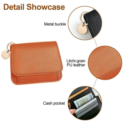 💖Hot 50% OFF🌹Short Wallets for Women – Fashionable Card Holder with Key Ring & Coin Purse
