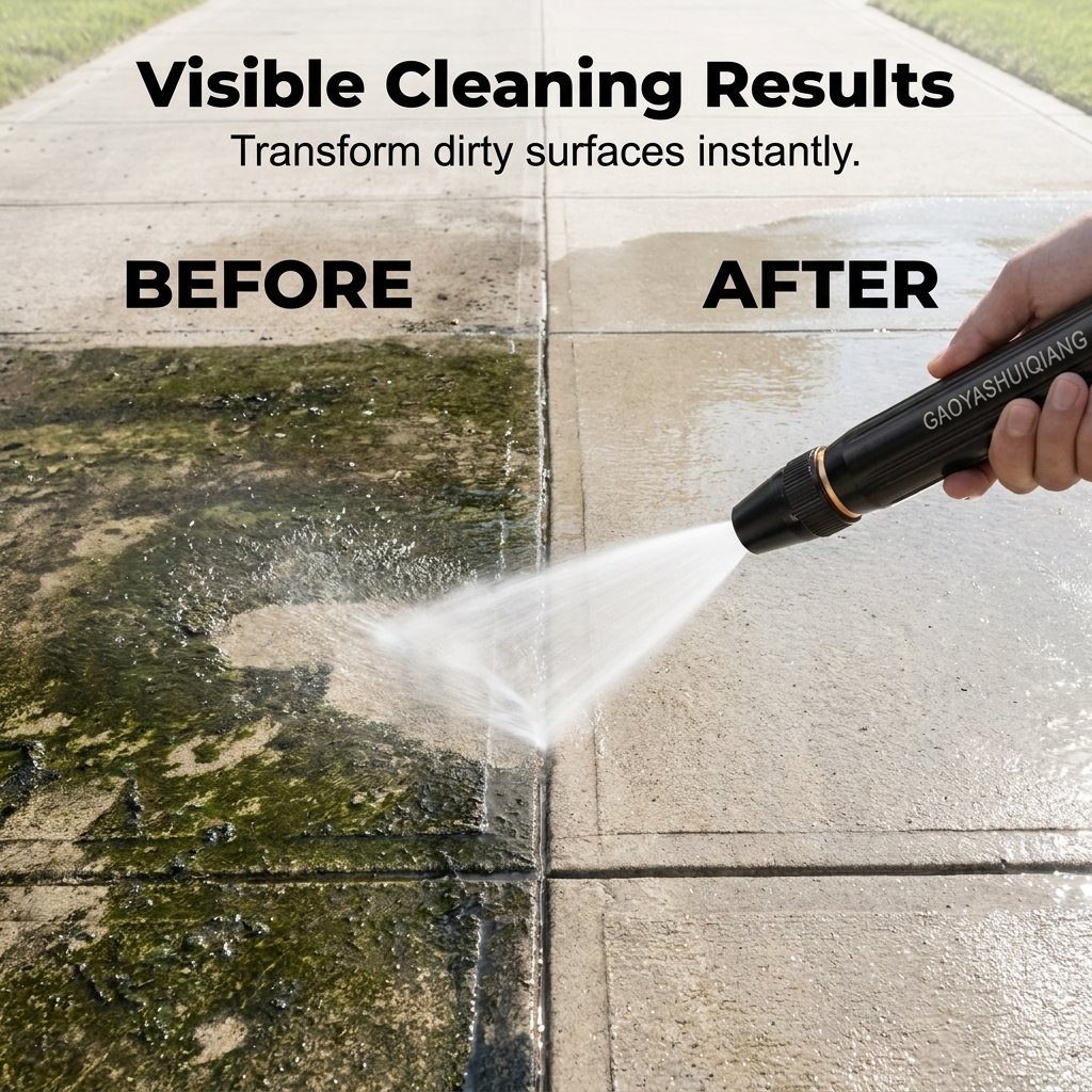 🏆25K+ SOLD 🔥✨Heavy Duty Adjustable Twist Hose Nozzle Jet Sweeper Nozzle