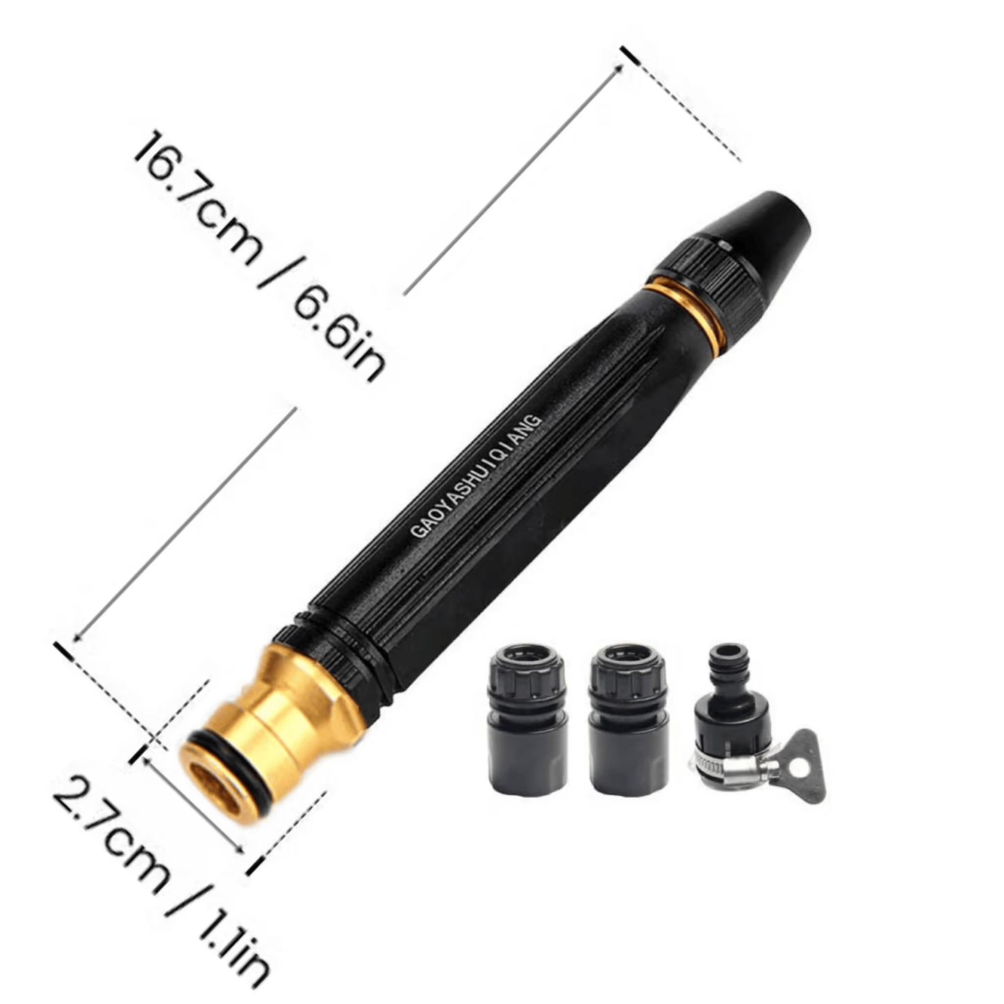 🏆25K+ SOLD 🔥✨Heavy Duty Adjustable Twist Hose Nozzle Jet Sweeper Nozzle