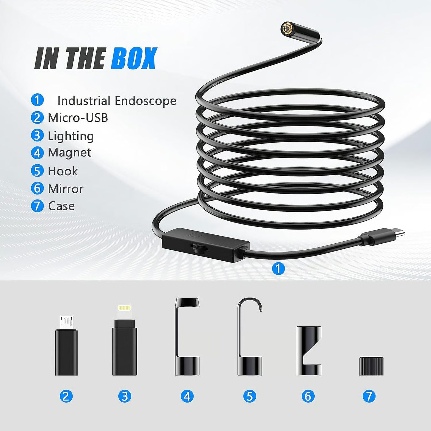 ⏰🔥LIMITED TIME 50% OFF!🔥50K+ SOLD!3 In 1 Endoscope