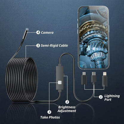 ⏰🔥LIMITED TIME 50% OFF!🔥50K+ SOLD!3 In 1 Endoscope