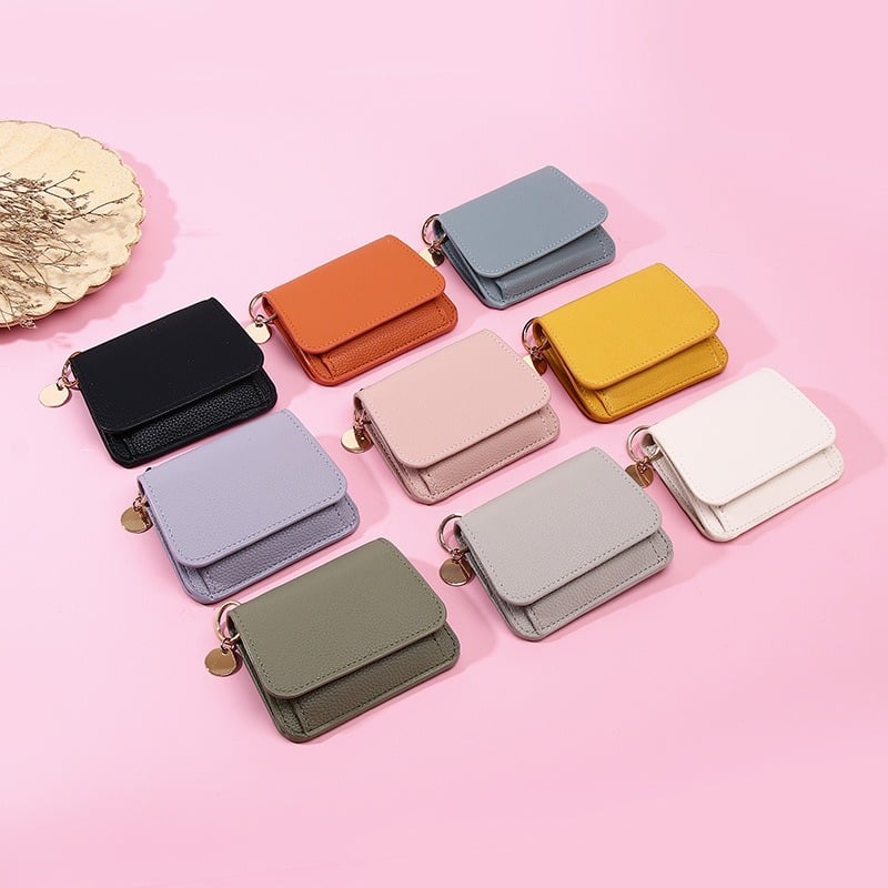 💖Hot 50% OFF🌹Short Wallets for Women – Fashionable Card Holder with Key Ring & Coin Purse