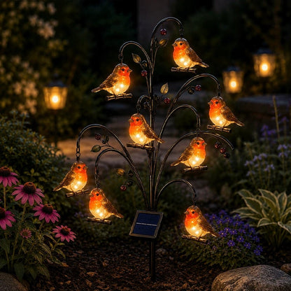 🐦 Bird-Shaped Solar Stump Light-Perfect Garden Gift For Outdoor Lovers