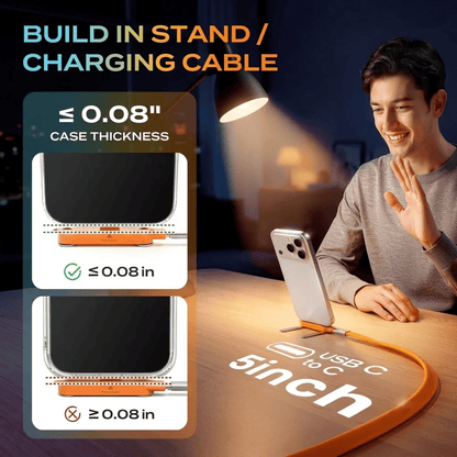 🔥Fast-Charging Cable with Detatchable Stand