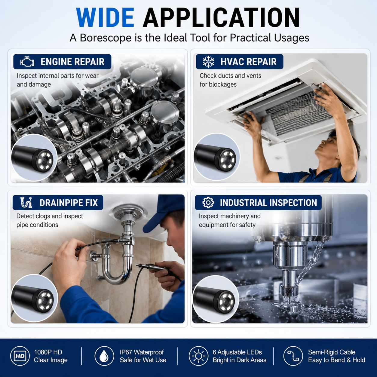 ⏰🔥LIMITED TIME 50% OFF!🔥50K+ SOLD!3 In 1 Endoscope