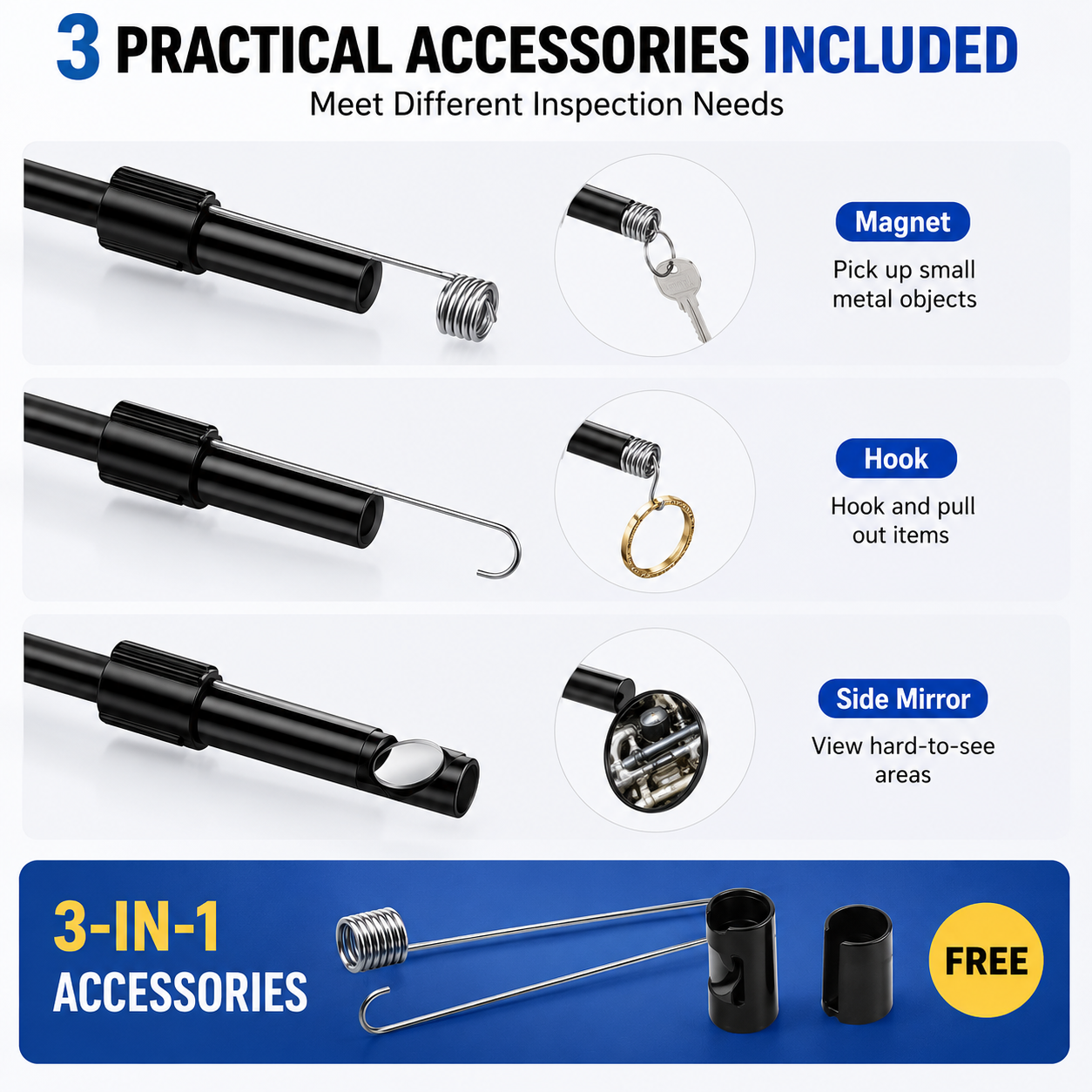 ⏰🔥LIMITED TIME 50% OFF!🔥50K+ SOLD!3 In 1 Endoscope