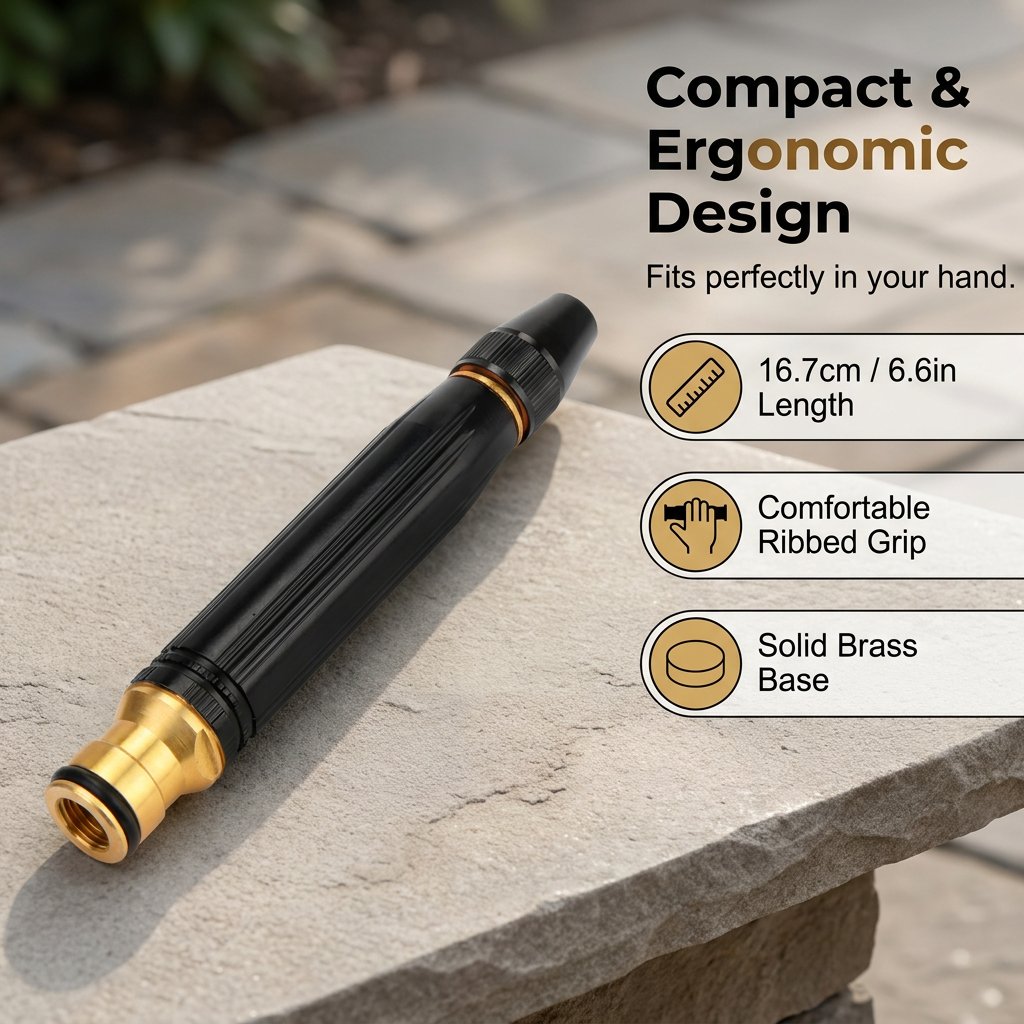 🏆25K+ SOLD 🔥✨Heavy Duty Adjustable Twist Hose Nozzle Jet Sweeper Nozzle
