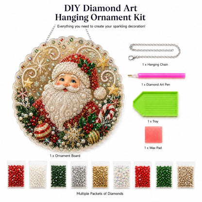 🎄 LIMITED TIME!! 49% OFF – ✨ Christmas Pearl Diamond Art Hanging Ornament Kit