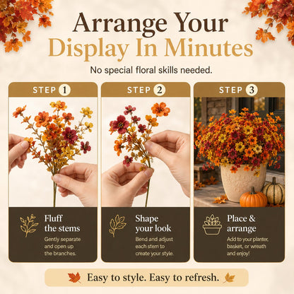 🎃 Halloween Early Bird Sale | 49% OFF🍂 Fall Porch Faux Flower Bundles