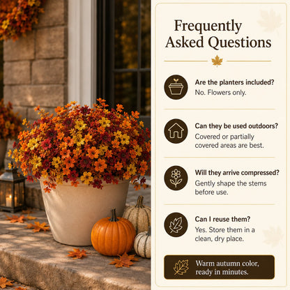 🎃 Halloween Early Bird Sale | 49% OFF🍂 Fall Porch Faux Flower Bundles