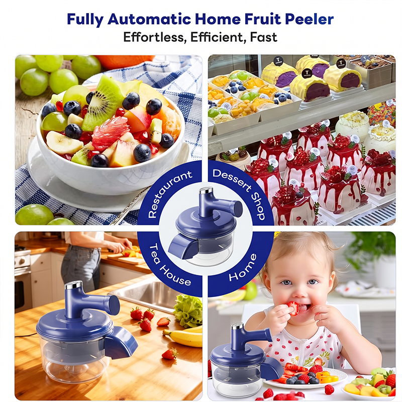🔥Hot Sale 50% OFF🔥 Electric Fruit Peeler & Mixer – 2-in-1, USB Rechargeable, One-Touch, 10s Peel 🍎